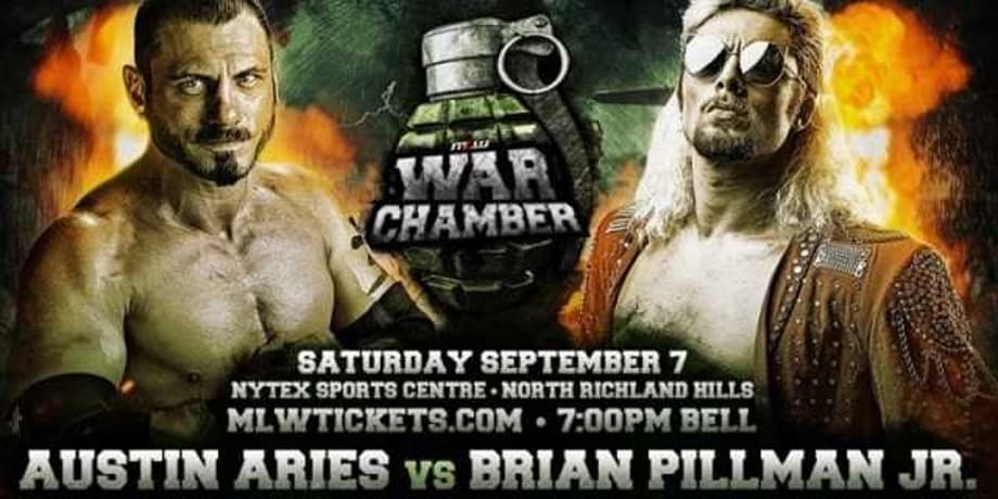 Austin Aries vs. Brian Pillman Jr. Announced For MAJOR LEAGUE WRESTLING's WAR CHAMBER PPV