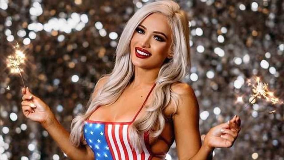 Battle Of The Bombshells As Scarlett Bordeaux & Mandy Rose Post Competing Bikini Photos To Celebrate July 4th