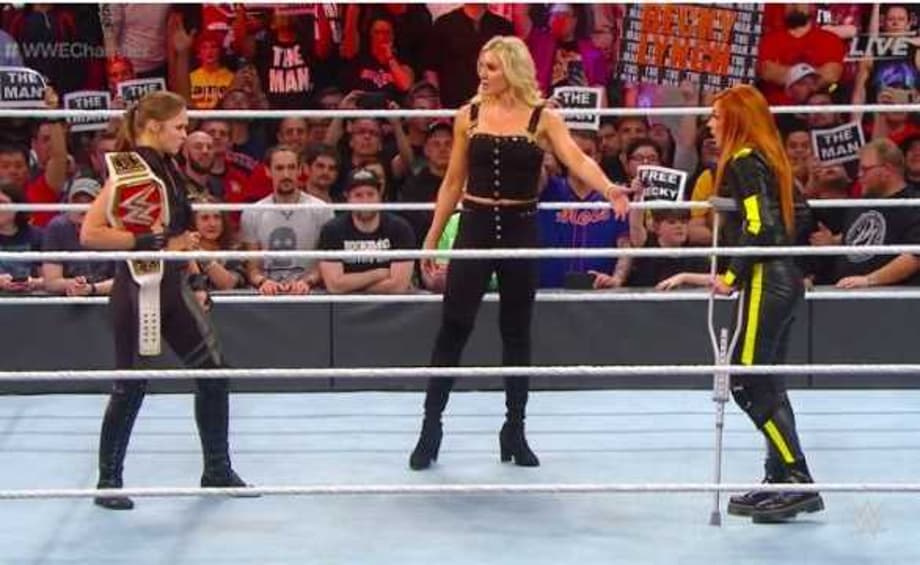 Becky Lynch Lays Waste To Both Ronda Rousey And Charlotte Flair At ELIMINATION CHAMBER