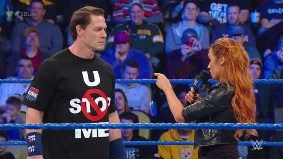 Becky Lynch Teams With John Cena For A Mixed Tag-Match On SMACKDOWN LIVE; Declines Handshake
