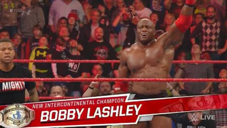 Bobby Lashley Defeats Dean Ambrose And Seth Rollins To Become The New Intercontinental Champion On RAW