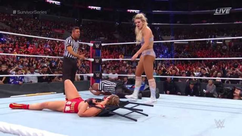 Charlotte Flair Turns Heel At SURVIVOR SERIES And Gets Herself Disqualified By Decimating Ronda Rousey
