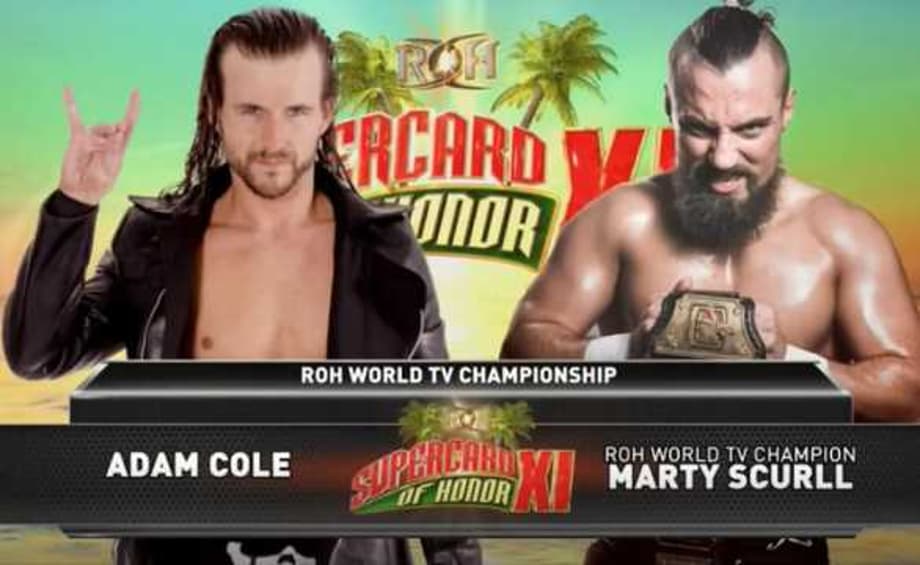 Check Out Incredible ROH World Television Match Between Marty Scurll And Adam Cole At SUPERCARD OF HONOR XI