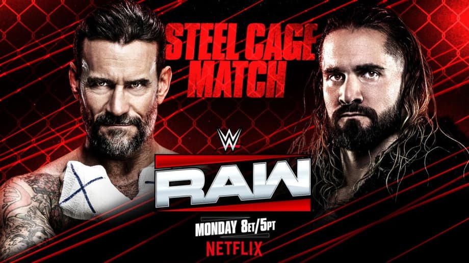 CM Punk And Seth Rollins Will Go To War Inside Of A Steel Cage On Tonight's Episode Of RAW