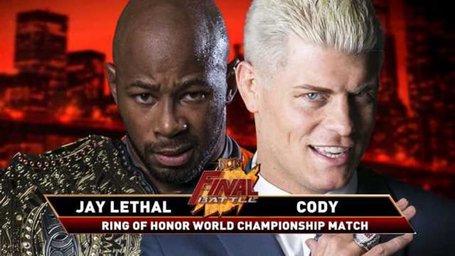 Cody Will Face Jay Lethal For The RING OF HONOR World Championship At FINAL BATTLE