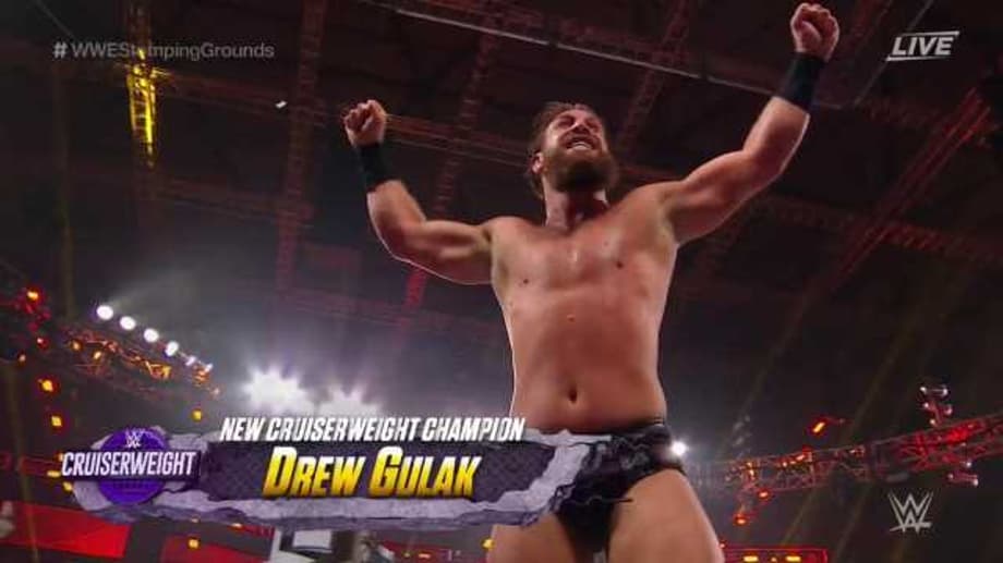 Drew Gulak Becomes The New Cruiserweight Champion At STOMPING GROUNDS