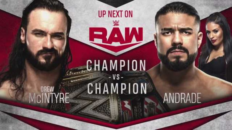 Drew McIntyre Defeats Andrade In The Main Event Of RAW Before Being Taken Out By Seth Rollins