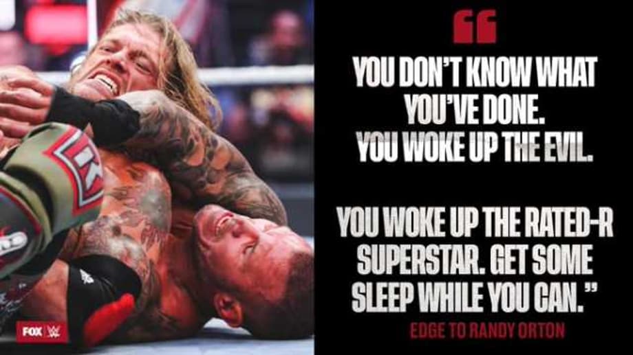 Edge Issues A Chilling Warning To Randy Orton On RAW: "You Woke Up The Rated-R Superstar"