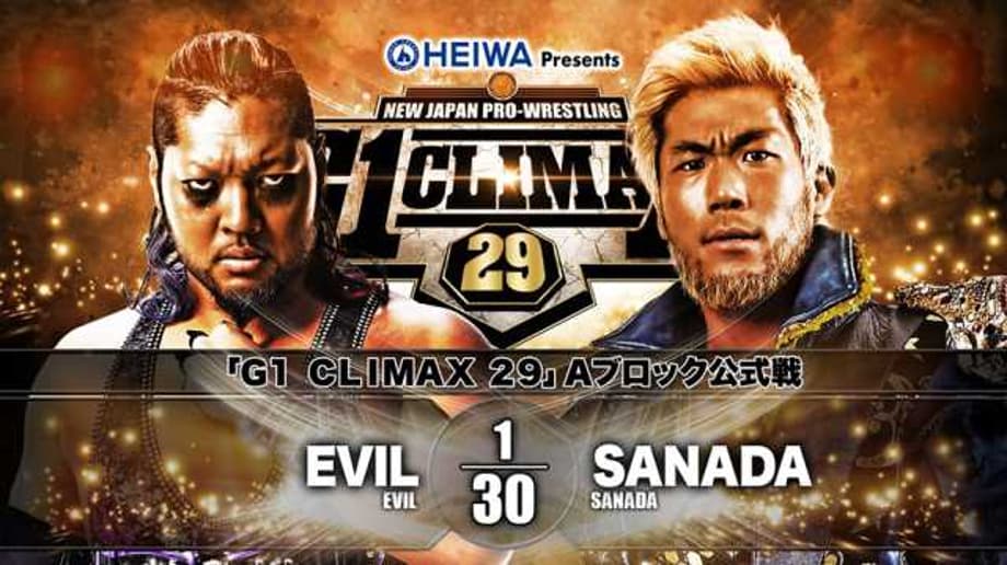EVIL Defeated SANADA On Day 5 Of NEW JAPAN PRO WRESTLING's G1 CLIMAX Tournament