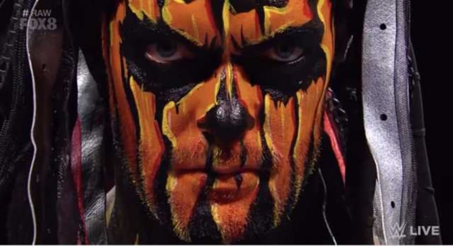 Finn Balor Debuted Some Creepy New Halloween Demon Face-Paint Tonight On WWE RAW