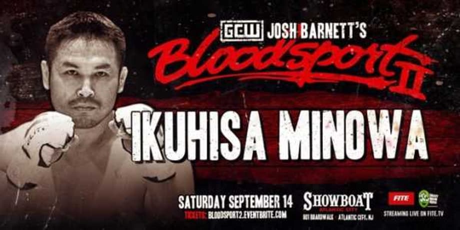 Former DREAM and PRIDE Fighter Ikuhisa Minowa Has Been Added To JOSH BARNETT's BLOODSPORT II