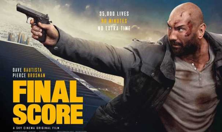 Former WWE Champion Dave Bautista Vs. A Soccer Stadium Full Of Bad Guys In This First FINAL SCORE Trailer