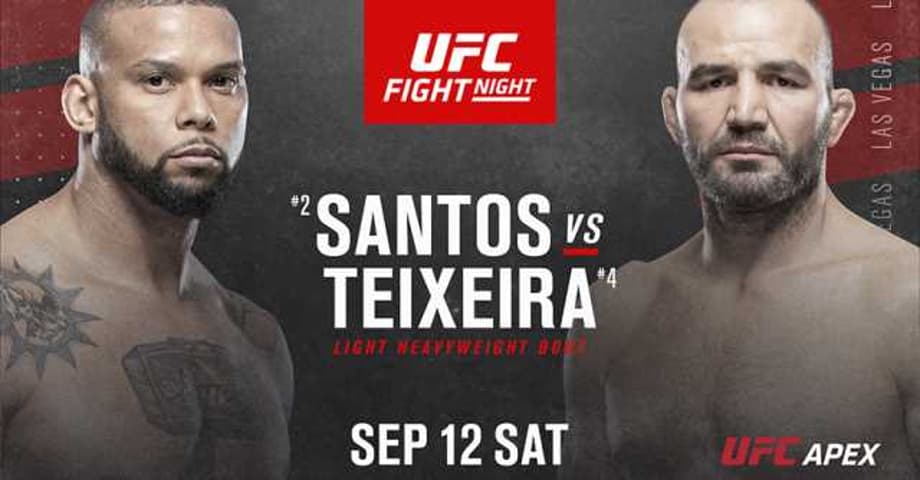 Glover Teixeira Vs. Thiago Santos Will No Longer Headline UFC ON ESPN+ 35 Next Week