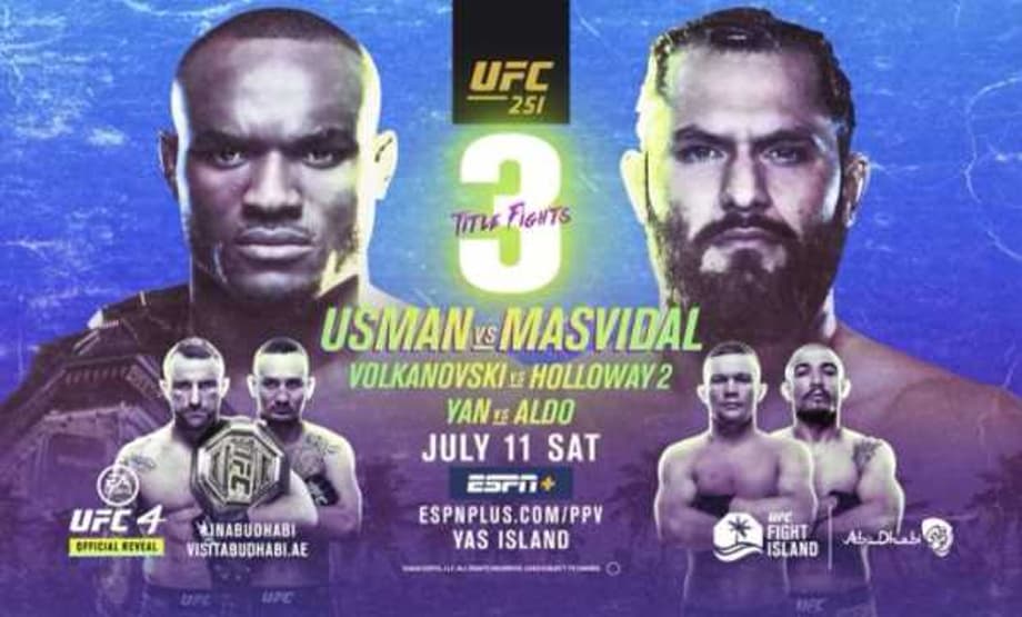 Here's The Finalized Line-Up For UFC 251 That Features Three Championship Matches