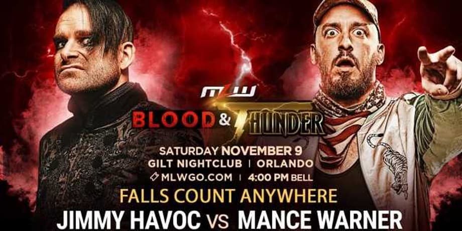 Jimmy Havoc Will Battle Mance Warner In A Falls Count Anywhere Match At MLW: BLOOD & THUNDER