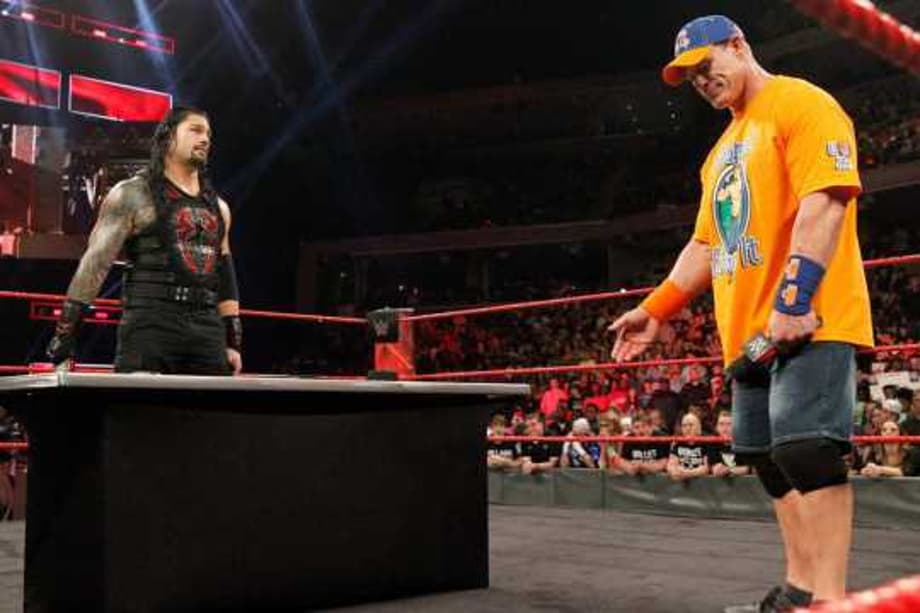 John Cena And Roman Reigns Had Some VERY Strong Words For Each Other During Their RAW Contract Signing