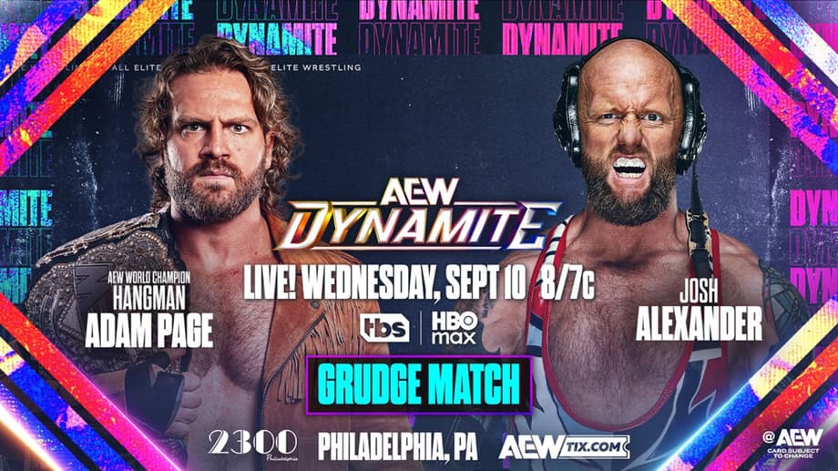 Josh Alexander Vs. Adam &quot;Hangman&quot; Page Confirmed For AEW DYNAMITE Wednesday