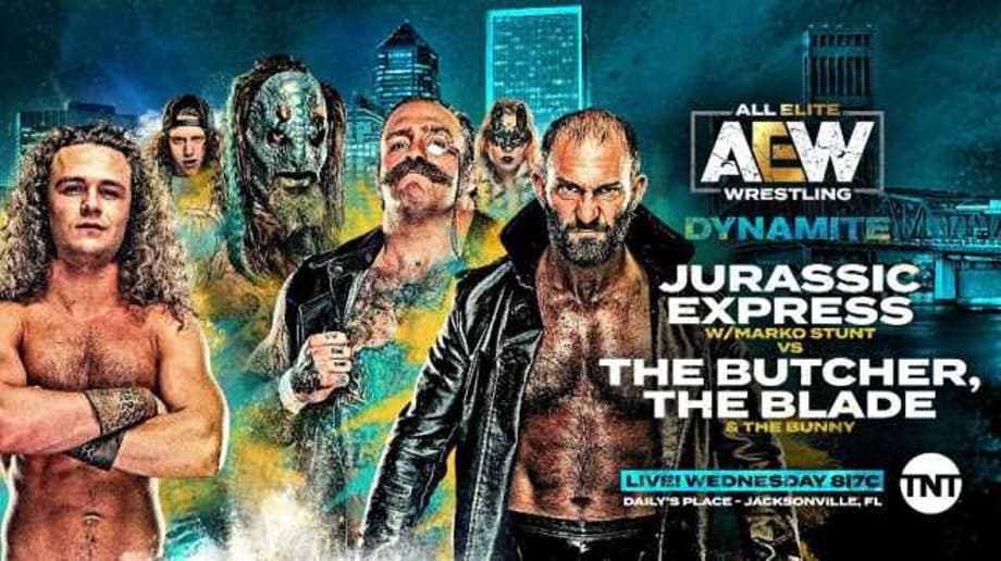 Jurassic Express Vs. The Blade & The Butcher Is Added To This Week's Episode Of AEW DYNAMITE