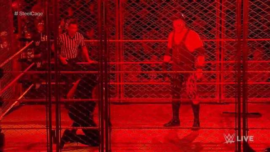 Kane Returns! The Big Red Machine Helped Braun Strowman Defeat Roman Reigns In RAW's Steel Cage Match