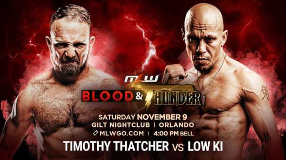 Low Ki Set To Take On Timothy Thatcher During The BLOOD & THUNDER Television Tapings