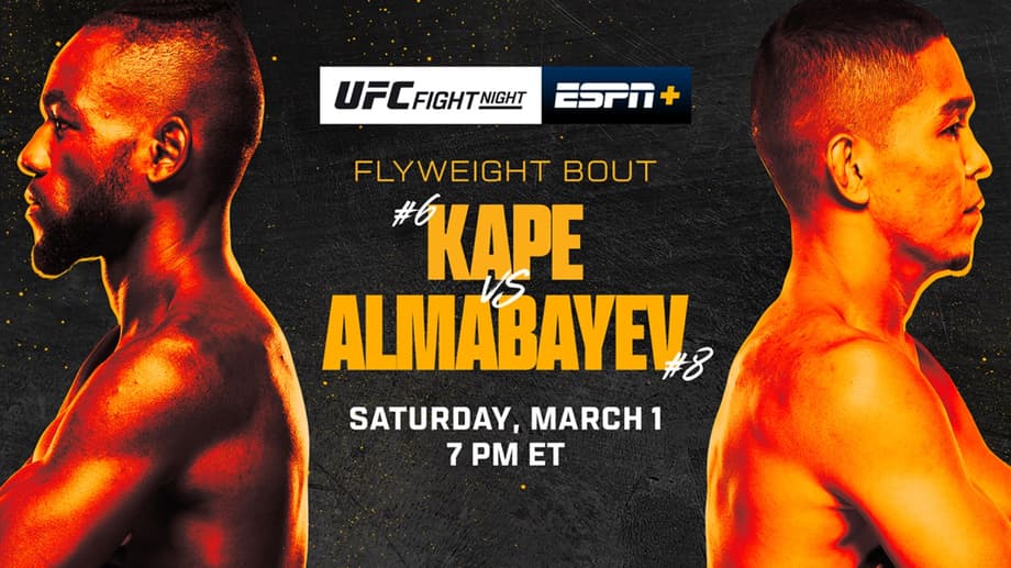 Manel Kape And Asu Almabayev Main Event The Latest UFC FIGHT NIGHT