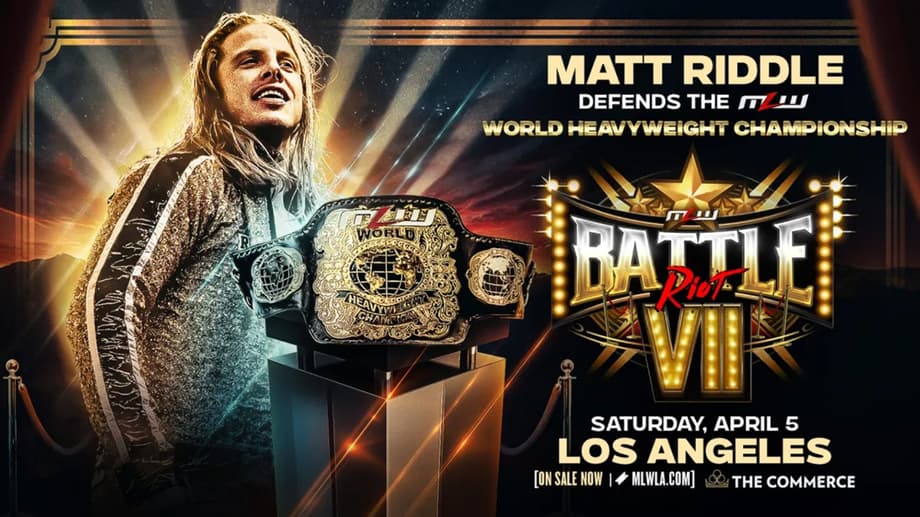 Matt Riddle Will Defend The MLW World Heavyweight Championship At BATTLE RIOT VII