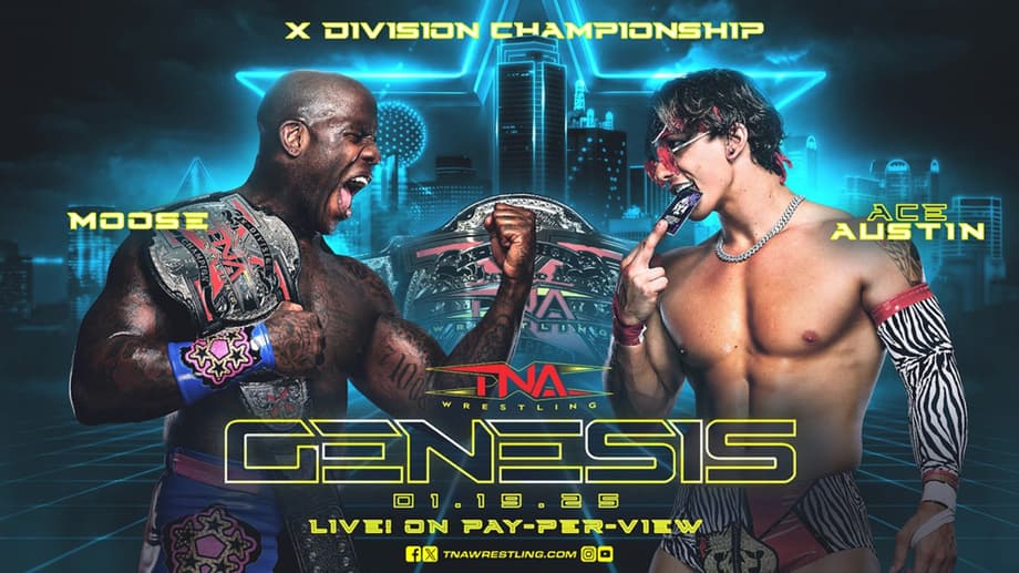 Moose Is Set To Defend The X-Division Title Against Ace Austin At TNA GENESIS