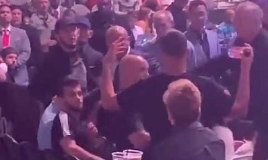Nate Diaz And Lightweight Champion Khabib Nurmagomedov Nearly Get Into A Brawl At UFC 239