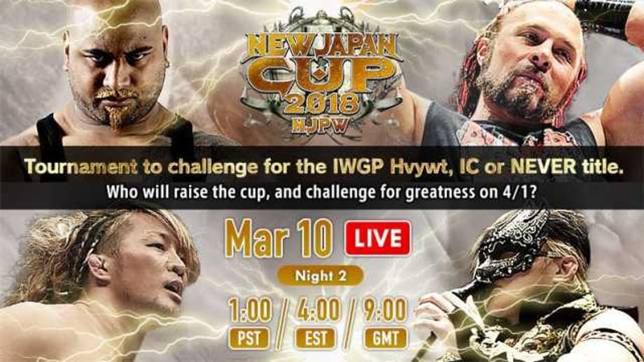 NEW JAPAN PRO-WRESTLING NEW JAPAN CUP RESULTS (Night 2)