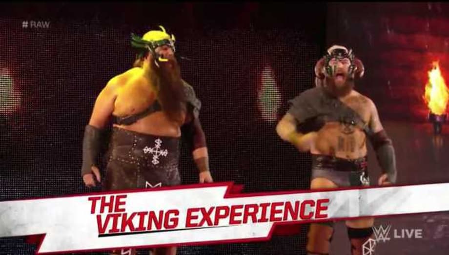 NXT Tag-Team Champions The War Raiders Debut On RAW... As The Viking Experience