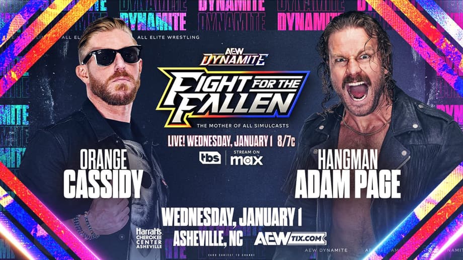 Orange Cassidy And &quot;Hangman&quot; Adam Page Will Meet For The First Time Ever At AEW's FIGHT FOR THE FALLEN