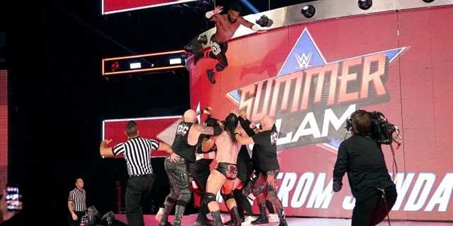RAW Ended With A Massive Brawl And Cedric Alexander Jumping Off The Show's Set