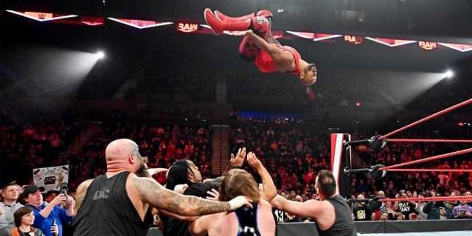 Ricochet Took To The Skies As WWE Releases Footage From After RAW Went Off The Air