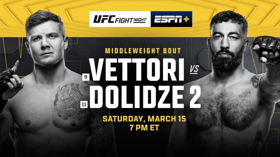 Roman Dolize And Marvin Vettori Headline Tonight's UFC VEGAS 104