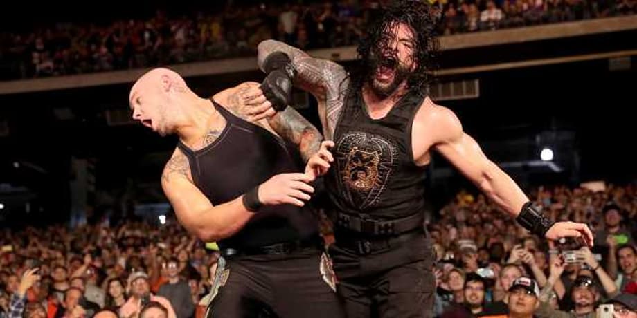Roman Reigns Took Out King Corbin With A Killer Spear To End Their ROYAL RUMBLE Falls Count Anywhere Match