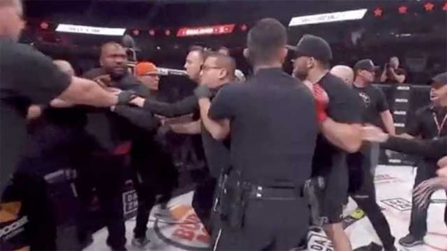 Ryan Bader And Quinton &quot;Rampage&quot; Jackson Almost Get Into A Fight At BELLATOR 226