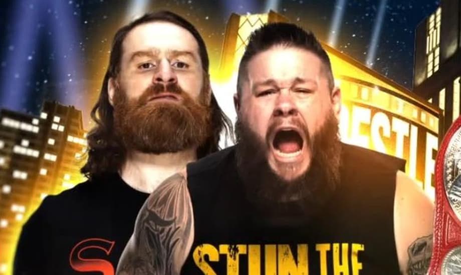 Sami Zayn And Kevin Owens Vs. The Usos For The Tag-Titles Official For WRESTLEMANIA
