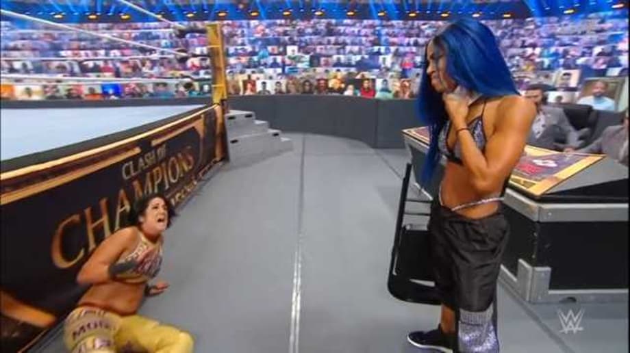 Sasha Banks Gains A Measure Of Revenge On Bayley At CLASH OF CHAMPIONS