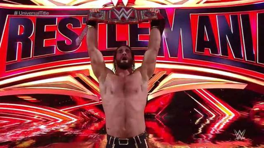 Seth Rollins Pins Brock Lesnar At WRESTLEMANIA To Become The New Universal Champion