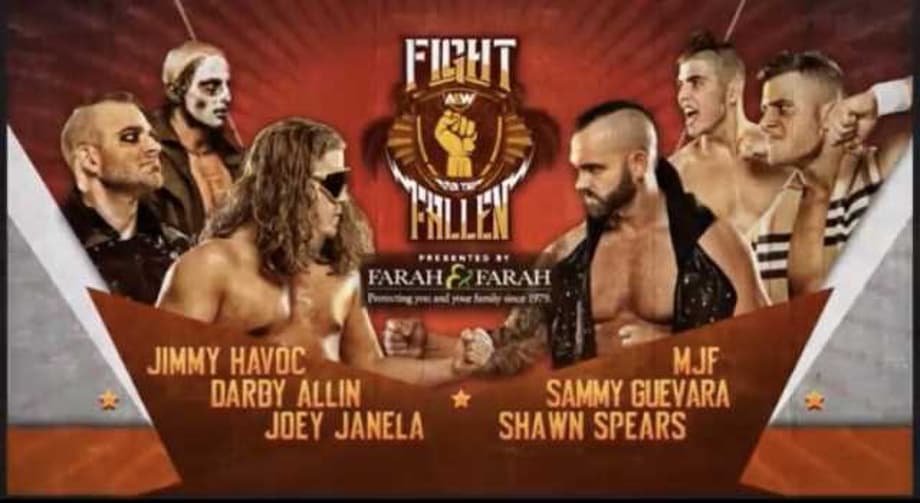 Shawn Spears, MJF & Sammy Guevara Are Set For Action In A Six-Man Tag Team Match At AEW's FIGHT FOR THE FALLEN