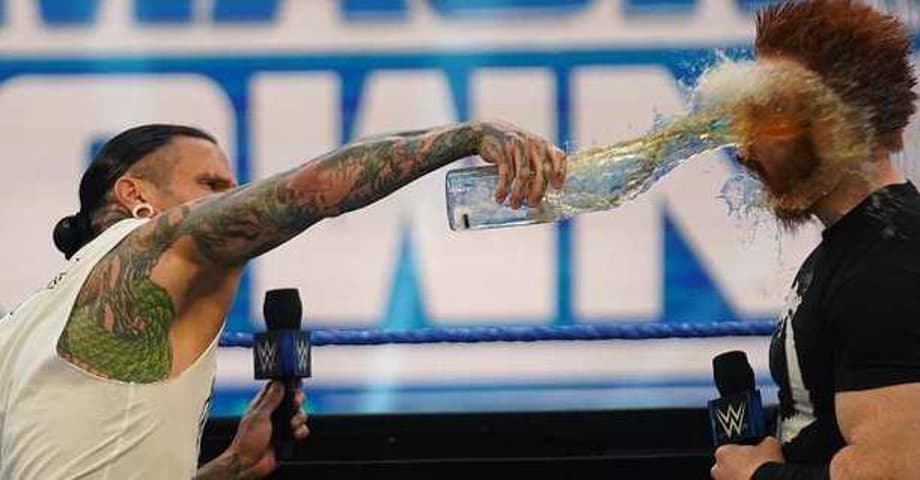Sheamus & Jeff Hardy Engage In Some Watersports During SMACKDOWN Contract Signing