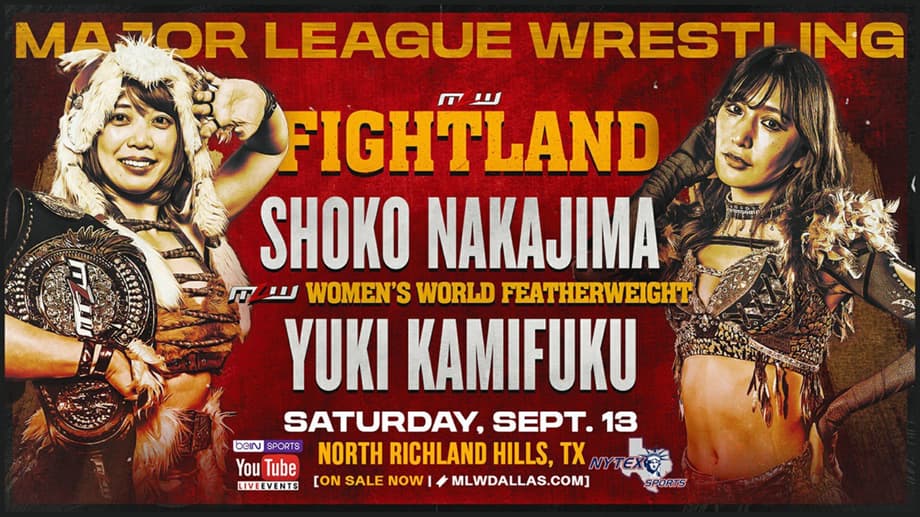 Shoko Nakajima Is Scheduled To Defend The Women’s World Featherweight Title At MLW's FIGHTLAND