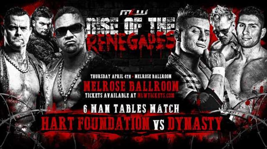 Six-Man Tables Match Between The Hart Foundation And The Dynasty Confirmed For MLW: RISE OF THE RENEGADES