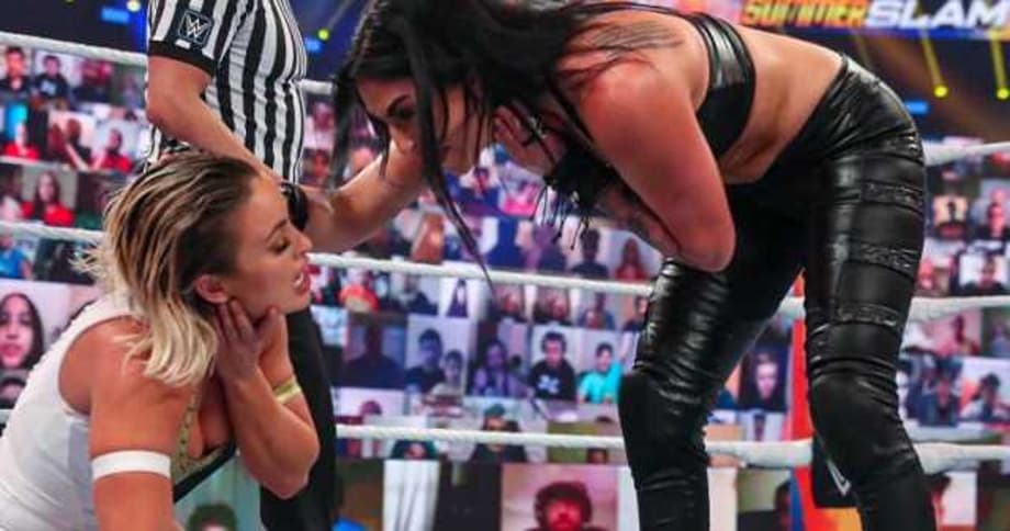 Sonya Deville Is Defeated By Mandy Rose In A "Loser Leaves WWE" Match At SUMMERSLAM