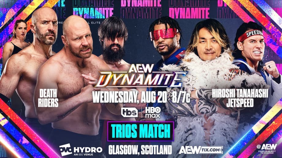 SPOILERS! AEW Dynamite Results: August 20, 2025 - FTR vs Brodido, Death Riders vs JetSpeed & Tanahashi & More