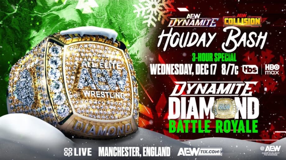 SPOILERS! AEW HOLIDAY BASH DYNAMITE & COLLISION Results: December 17, 2025 - Diamond Ring Battle Royale & More