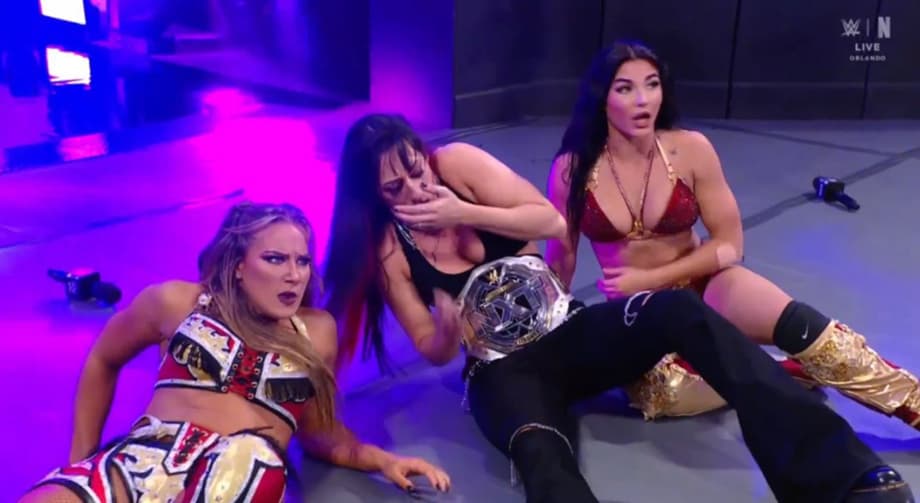 Stephanie Vaquer, Lyra Valkyrie, And Rhea Ripley Fight On NXT's HOMECOMING Show