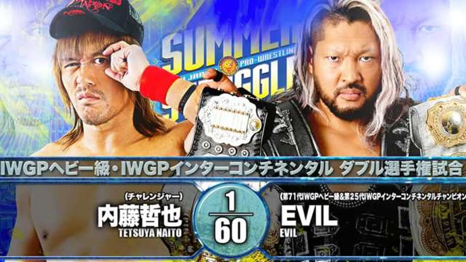 Tetsuya Naito Topples EVIL To Regain The IWGP Intercontinental & Heavyweight Titles At SUMMER STRUGGLE