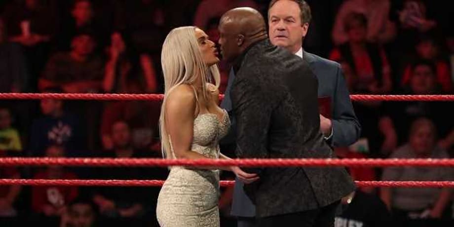 The "Fan" Tacked By Security During RAW Was Actually The Pastor For Lana And Bobby Lashley's Wedding