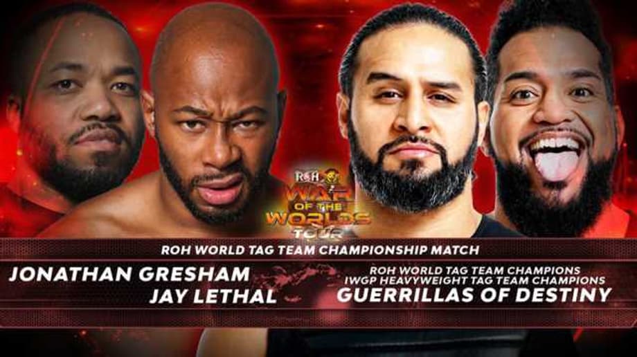 The Guerillas Of Destiny Will Defend The ROH World Tag Team Titles Against Jay Lethal & Jonathan Gresham